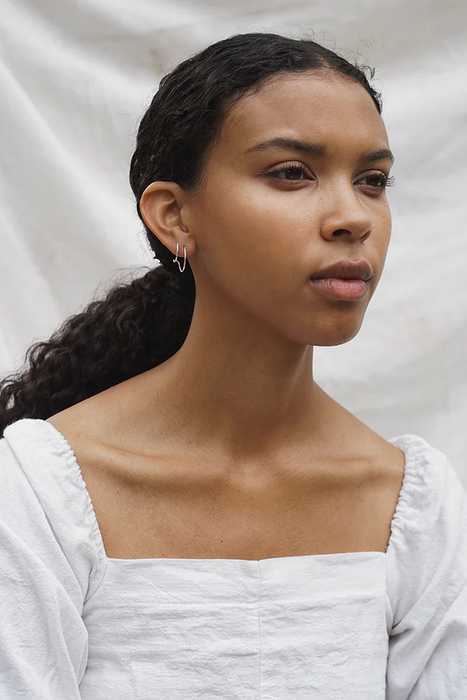 Satsuma Hoops in Silver