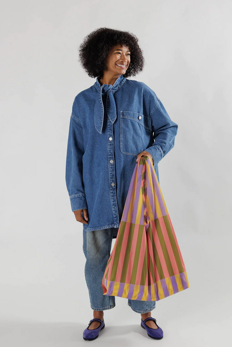 Big Baggu in Sunset Quilt Stripe