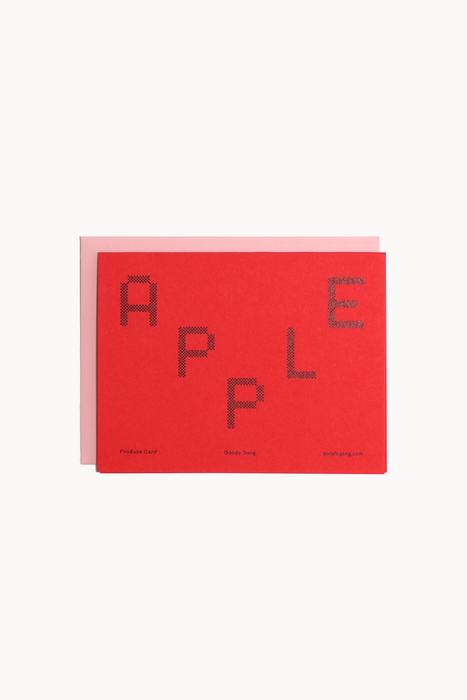 Produce Card: Apple