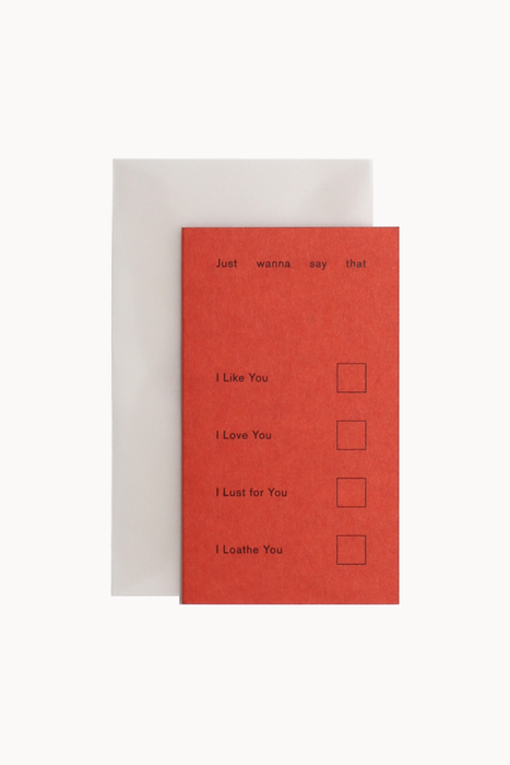Teeny Card: L Words