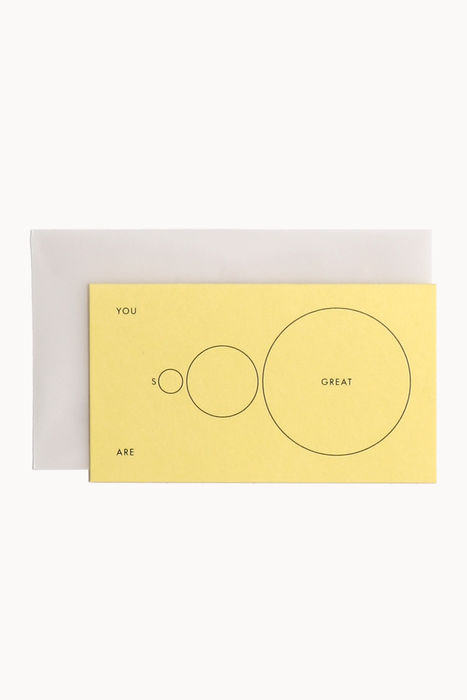 Teeny Card: You Are Sooo Great