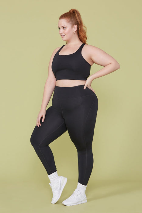 High-Rise Compressive Legging in Black