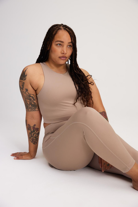High-Rise Compressive Legging in Quartz