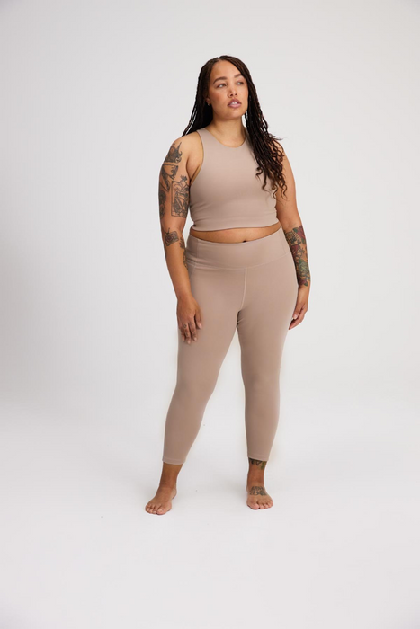 High-Rise Compressive Legging in Quartz