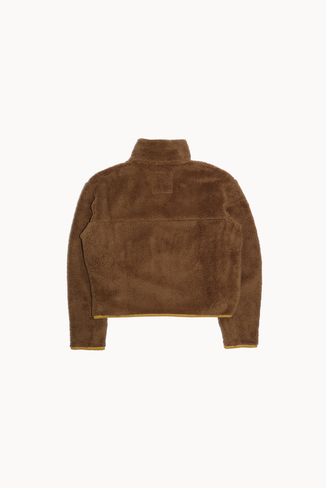 Recycled Half-Zip Fleece in Olive