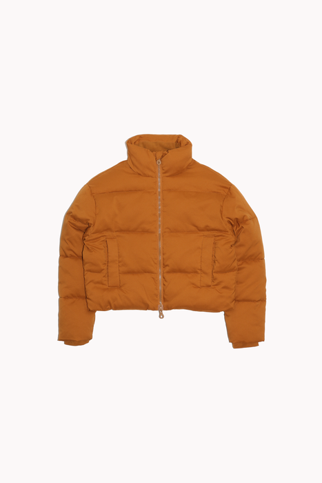 Cropped Puffer in Saddle