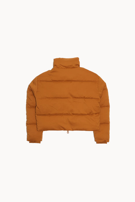 Cropped Puffer in Saddle