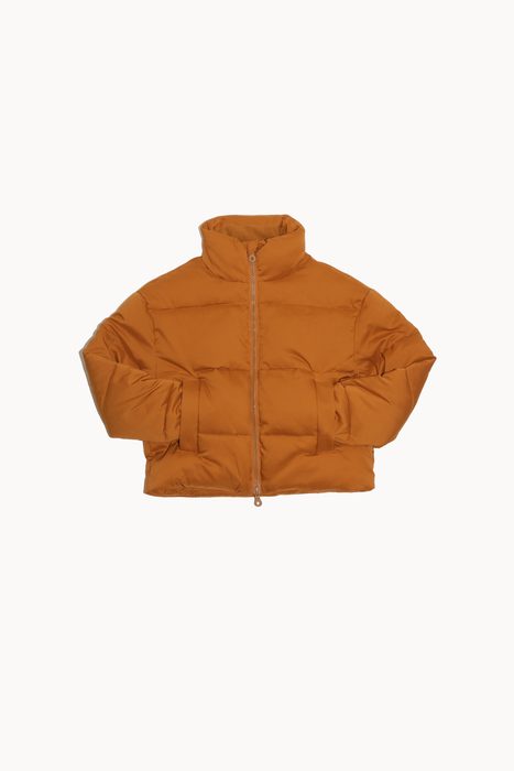 Cropped Puffer in Saddle