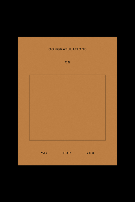 Congratulations On _____ Card