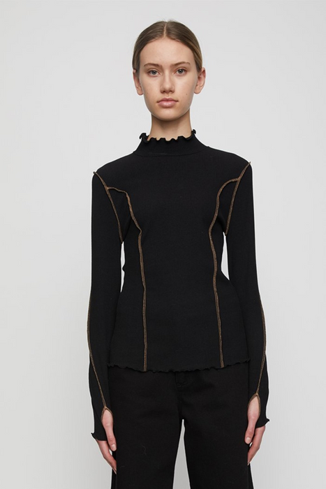 Fox Blouse in Black