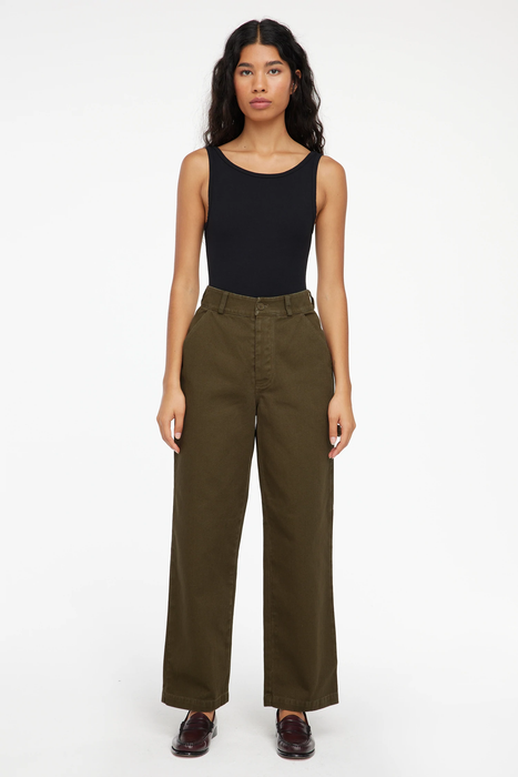 Aiden Trousers in Nori
