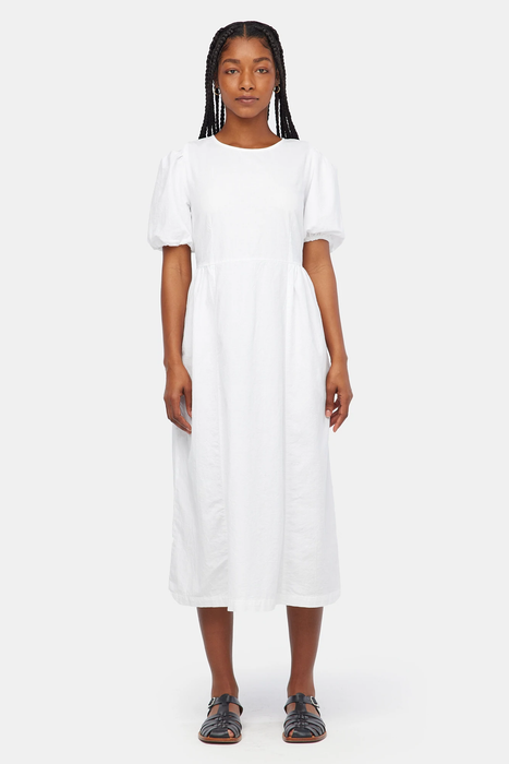 Aster Dress in Whitewash