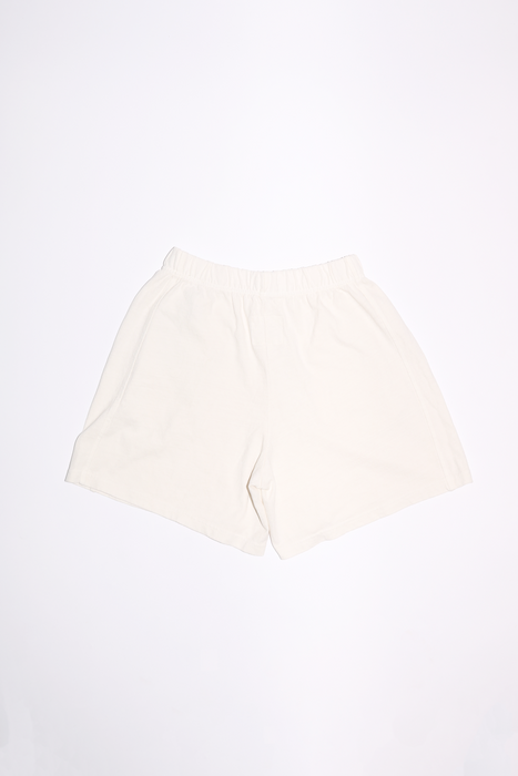Flared Basketball Shorts in Alabaster