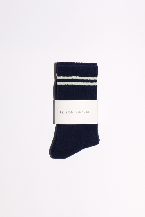 Boyfriend Socks in Navy