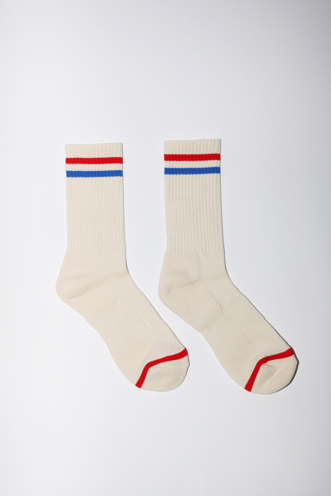Extended Boyfriend Socks in Milk
