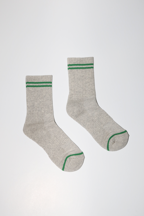 Boyfriend Socks in Light Grey
