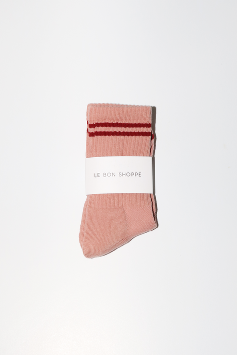 Boyfriend Socks in Vintage Pink