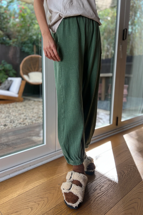 Balloon Pants in Basil