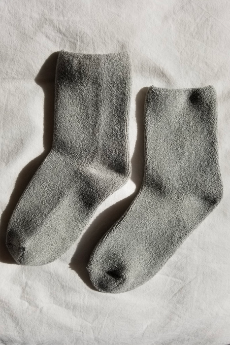 Cloud Socks in Heather Grey