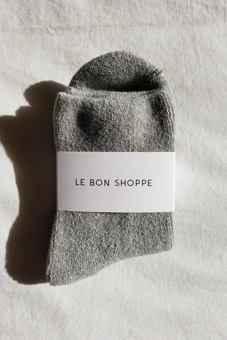 Cloud Socks in Heather Grey
