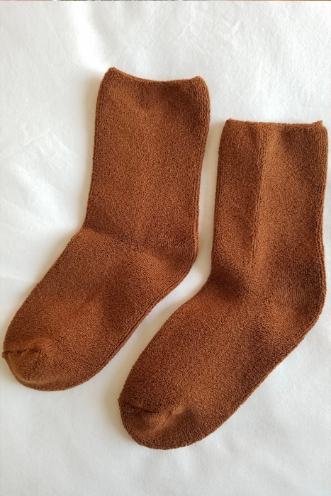 Cloud Socks in Sepia