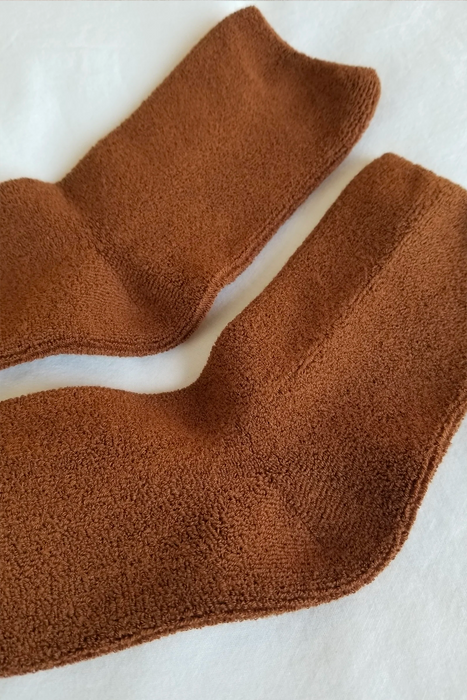 Cloud Socks in Sepia