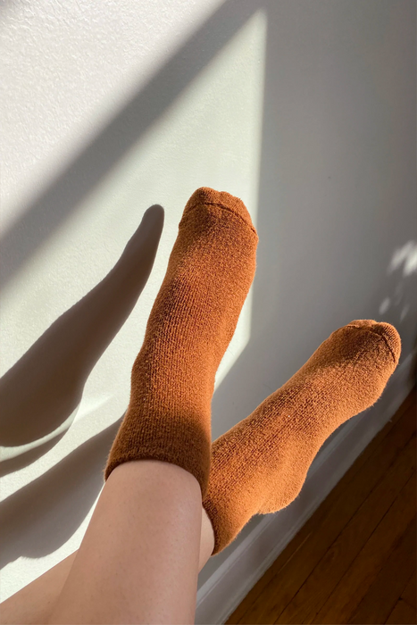 Cloud Socks in Sepia