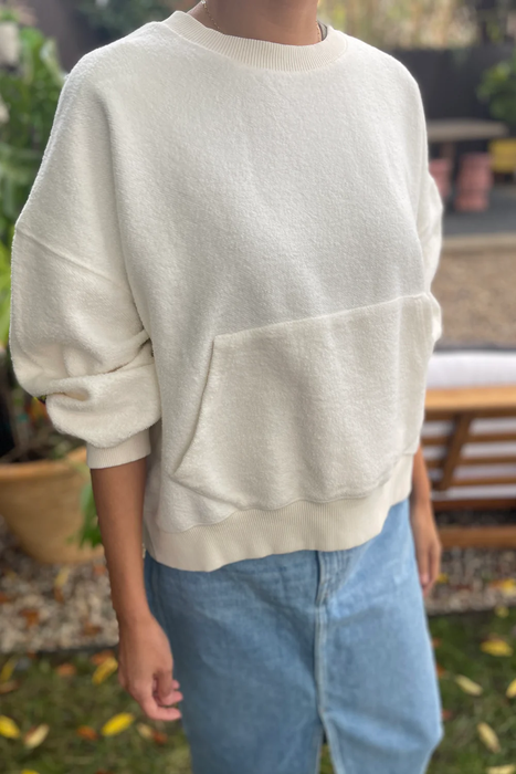 Soft Poche Top in Naturel