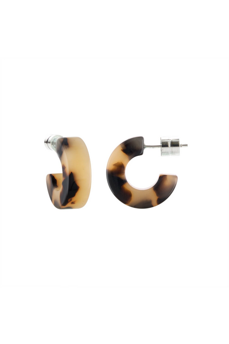 Muse Hoops in Blonde Tortoise