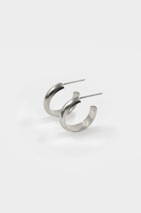 Jane Hoops in Silver