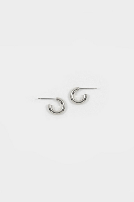 Lil Jane Hoops in Silver