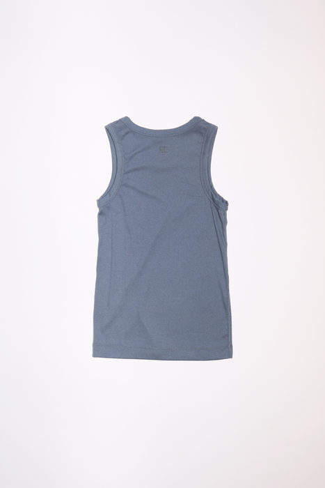 Ribbed Tank in Pale Blue