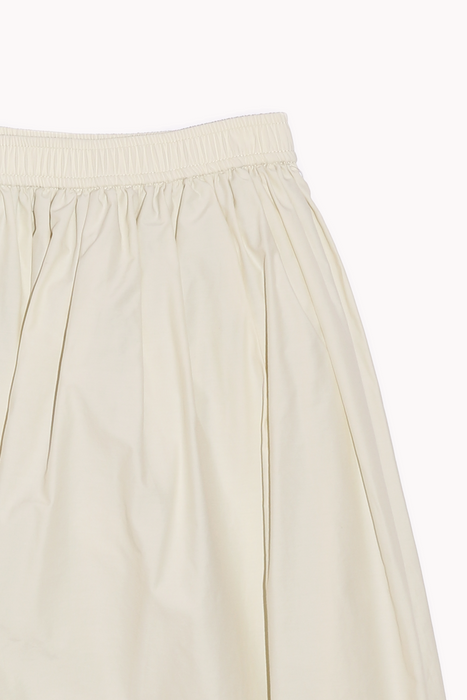 Gathered Midi Skirt in Cream