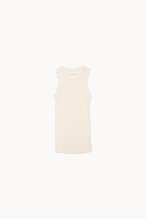 Ribbed Knit Tank in Ivory