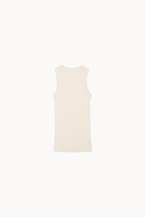 Ribbed Knit Tank in Ivory