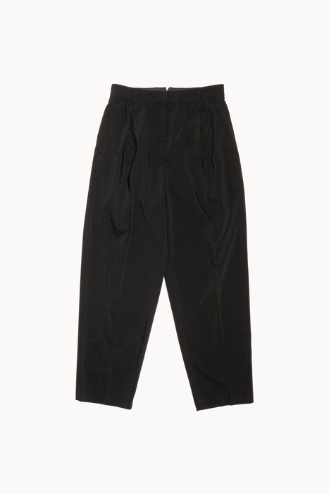 Pleated Suit Pants in Black