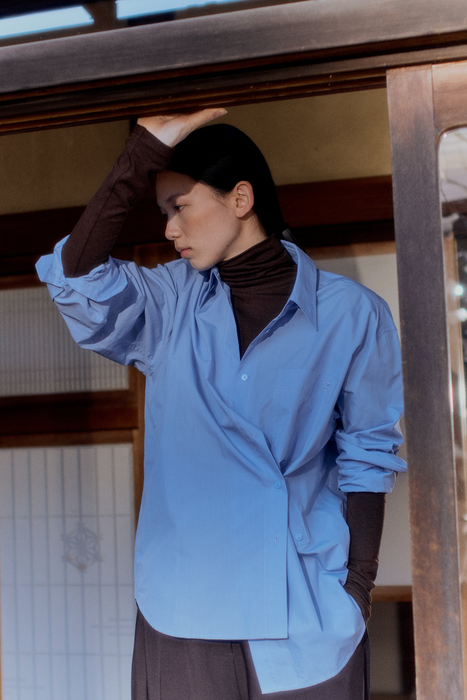 Oversized Shirt in Light Blue