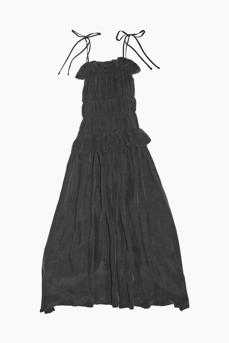 Crinkle Dress in Black