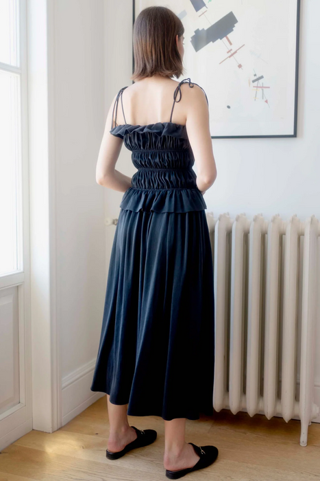 Crinkle Dress in Black