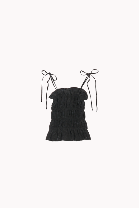 Crinkle Top in Black