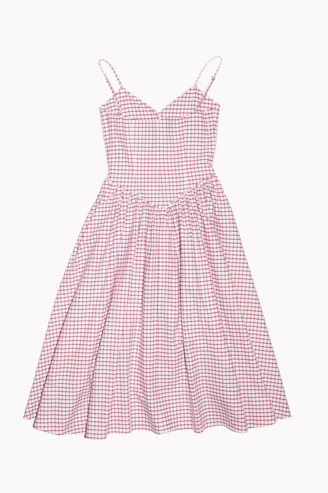Jess Dress in Red Check