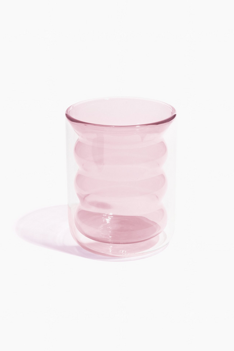 Double Wall Groovy Cup in Pink