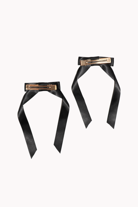 Bow Clip Duo in Black