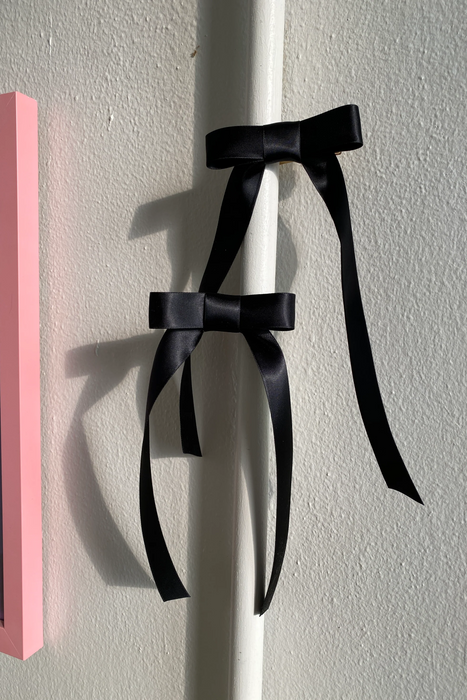Bow Clip Duo in Black