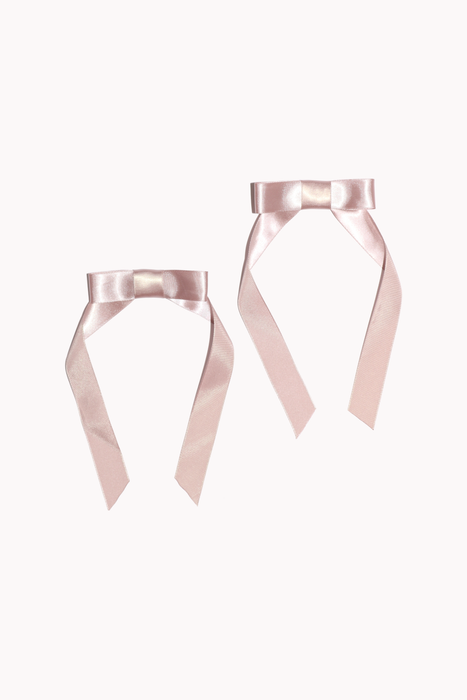 Bow Clip Duo in Mauve