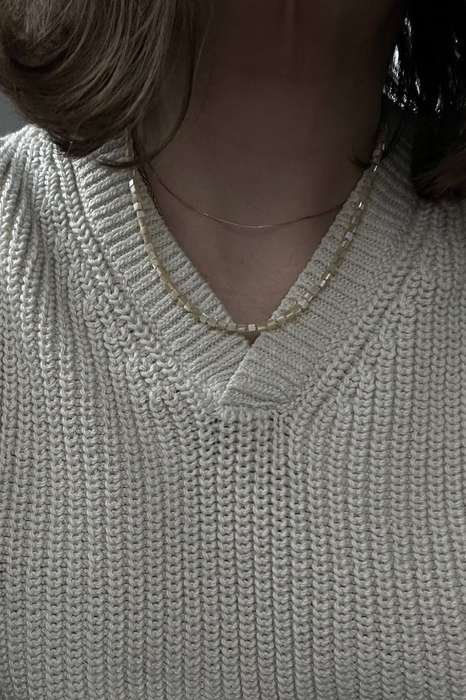 Nacre Cube Necklace