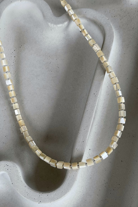 Nacre Cube Necklace
