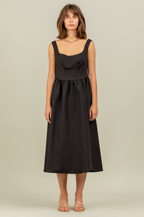 Rita Tank Dress in Black