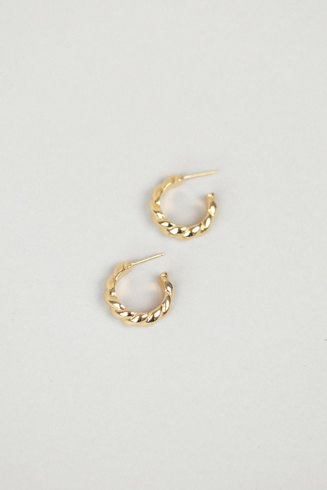 Sadie Hoops in Gold